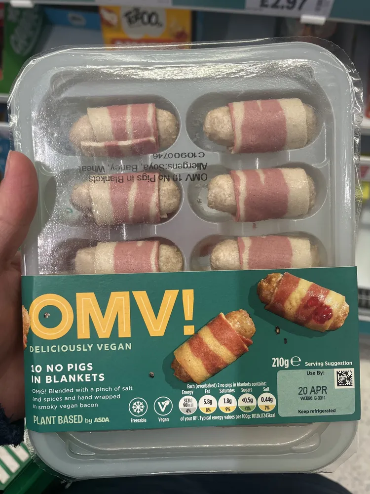 Plant based no pigs in blankets
