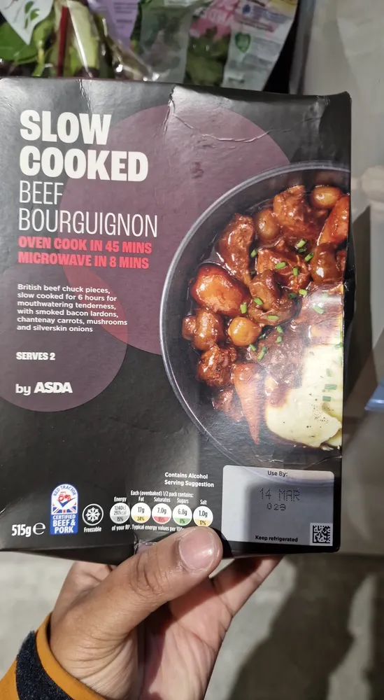 Asda Beef Bourguignon