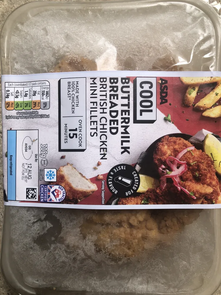 Asda buttermilk breaded mini fillets