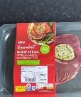 Rump steak with a garlic & herb butter