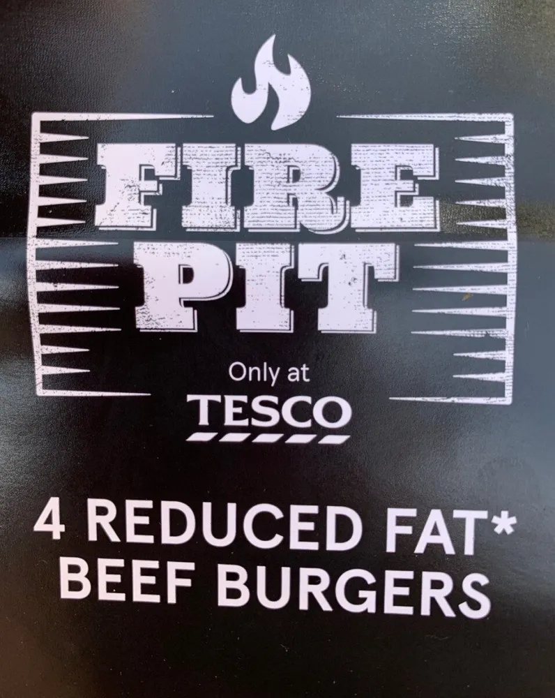 Fire Pit reduced fat beef burger