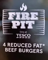 Fire Pit reduced fat beef burger