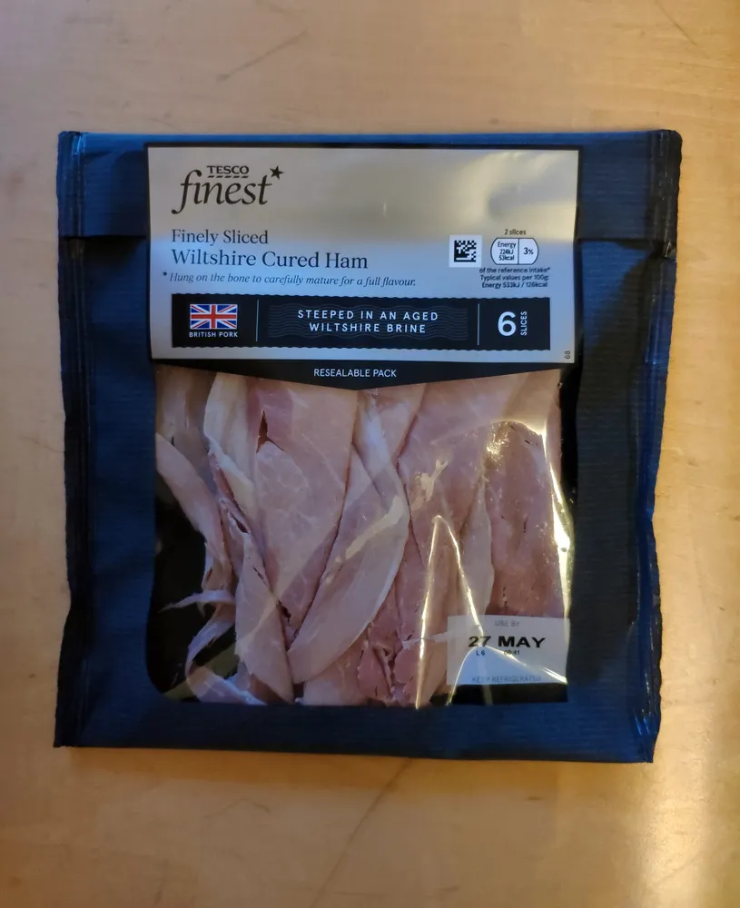 Finely Sliced Witshire Cured Ham