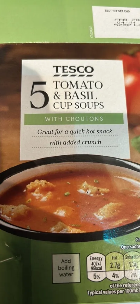 Tomato & Basil Cup Soups