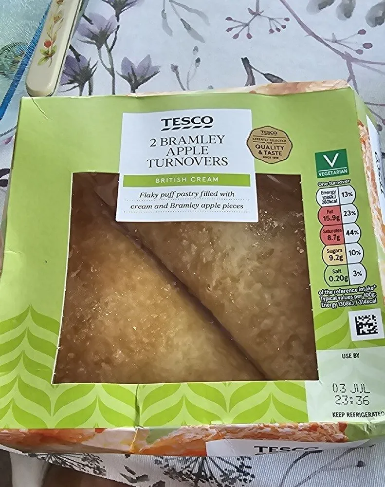 Fresh Cream Bramley Apple Turnovers