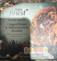 Gingerbread and butterscotch bombe