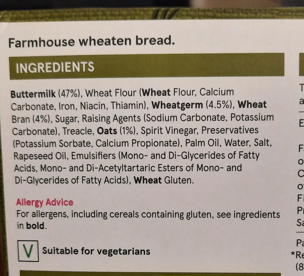 Irish farmhouse wheaten bread