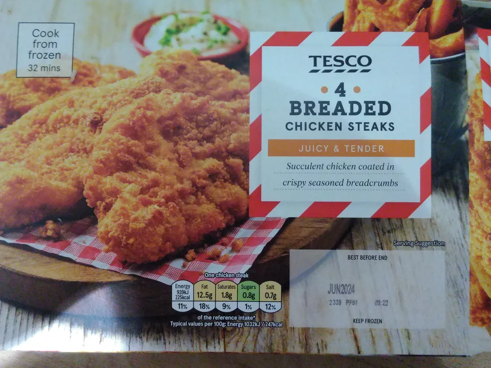 Breaded Chicken Steaks