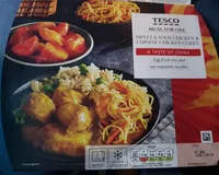 Sweet and sour chicken and Chinese chicken curry