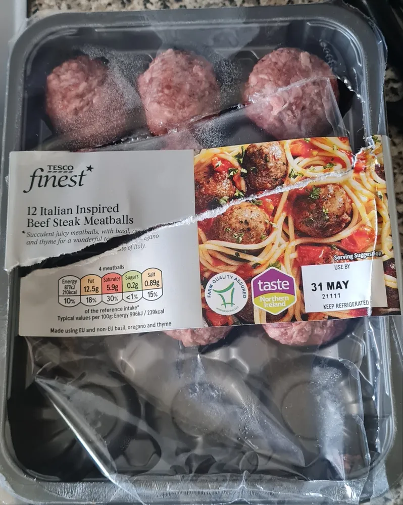 12 Italian Inspired Beef Steak Meatballs