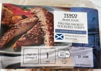 Piri piri smoked mackerel strips