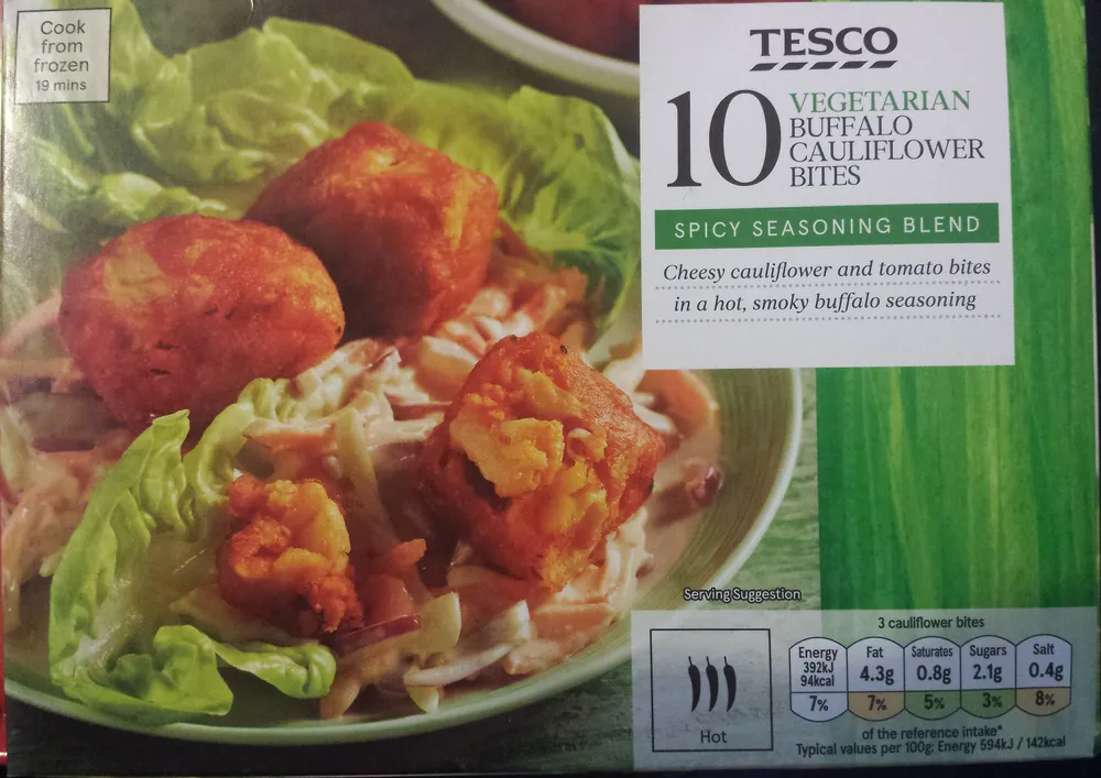 Vegetarian Buffalo  Cauliflower Bites