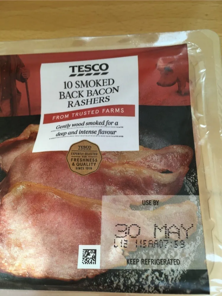 10 smoked back bacon rashers