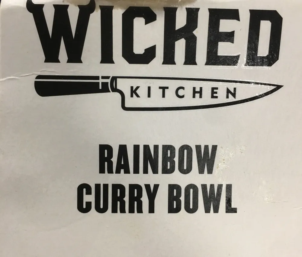Rainbow curry bowl