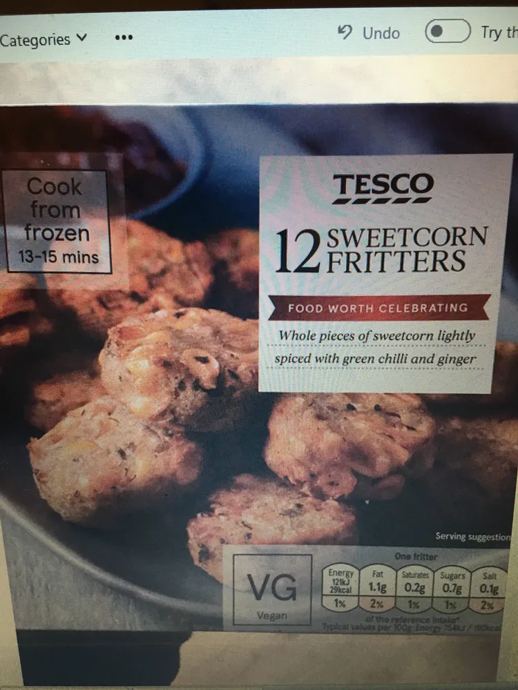 sweetcorn fritters