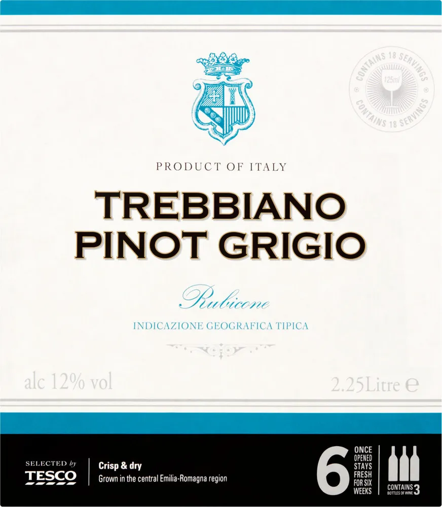 Italian Pinot Grigio Blend Wine Box
