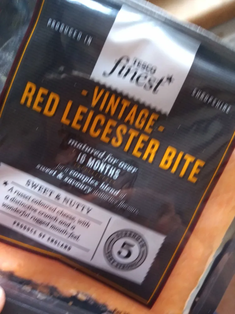 Vintage red Leicester cheese