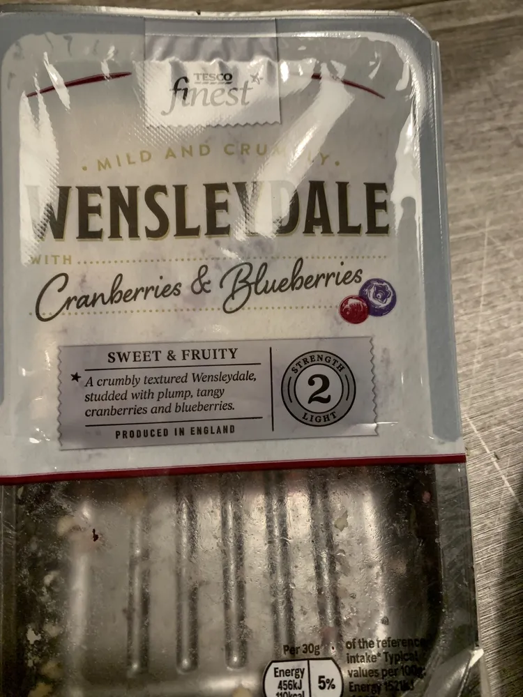 Wensleydale with Cranberries & Blueberries