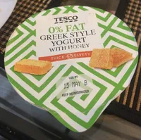 Greek style yogurt with honey 0% fat