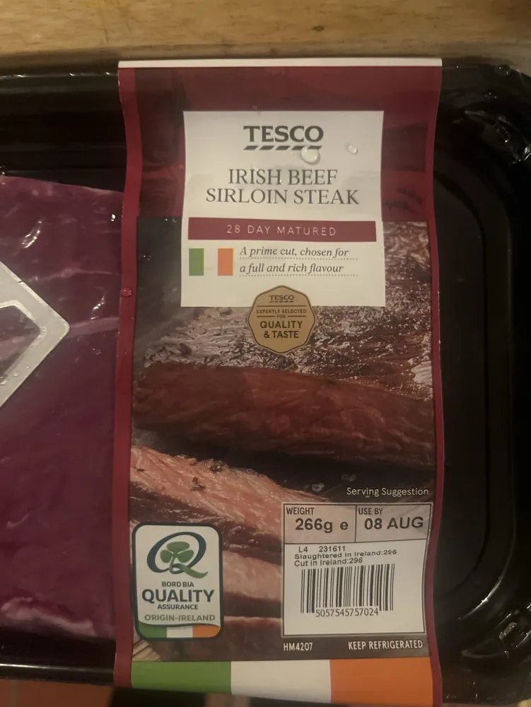 Irish Beef Sirloin Steak