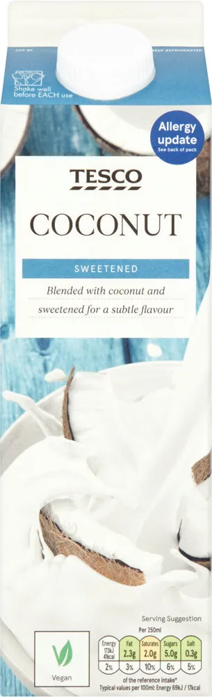 Sweetened Coconut Milk Alternative