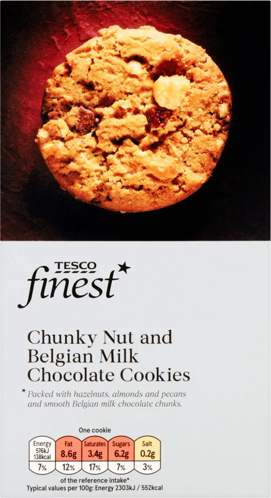 Finest Chunky Nut And Belgian Chocolate Cookie