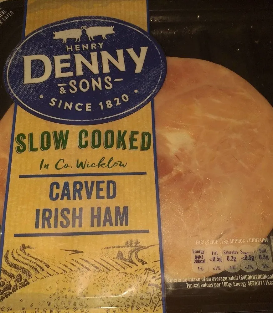 Carved Irish ham