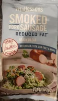 Smoked pork sausage reduced fat
