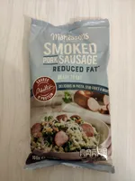 Smoked pork sausage reduced fat