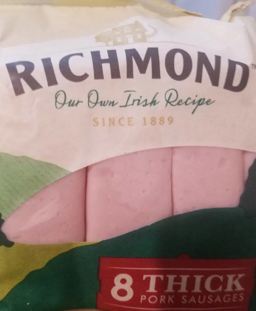 8 thick pork sausages