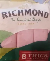 8 thick pork sausages