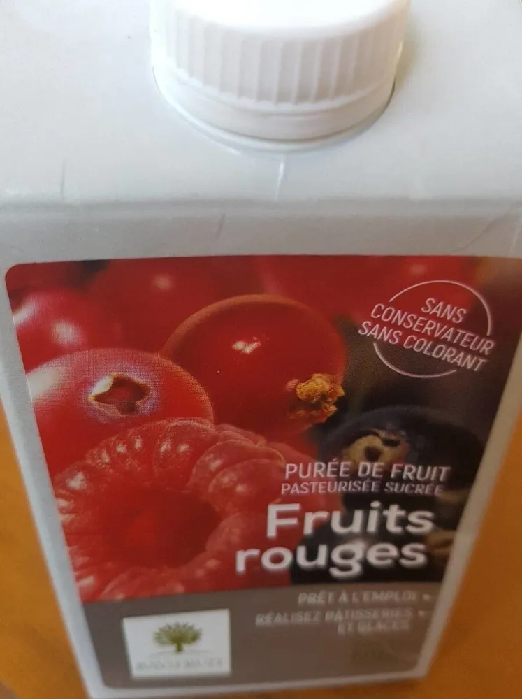 Purée de fruits rouges