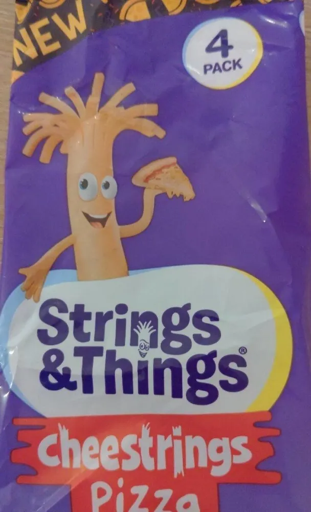 Cheese strings pizza