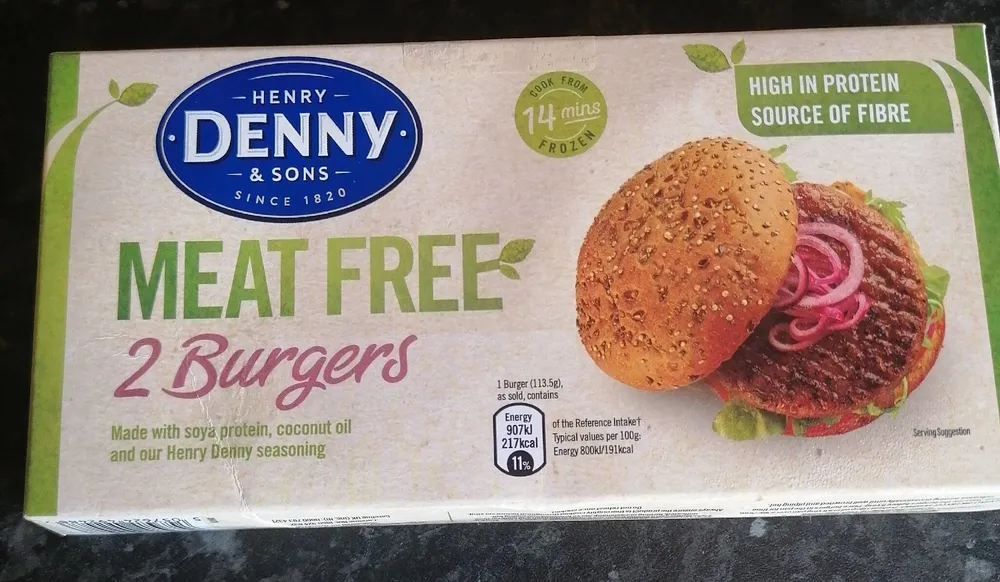 Meat free burgers