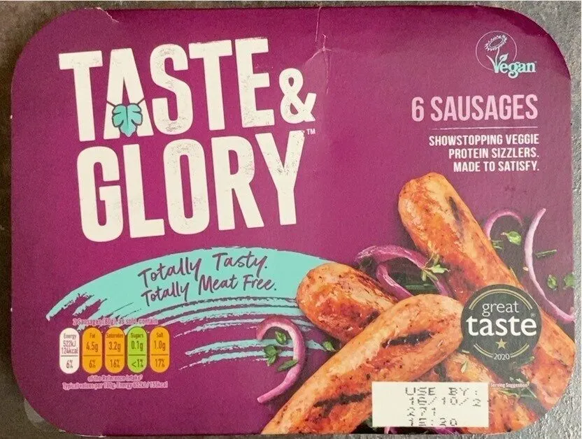 Taste & Glory 6 Vegan Sausages