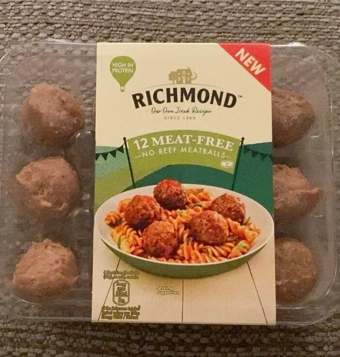 12 meat free no beef meatballs