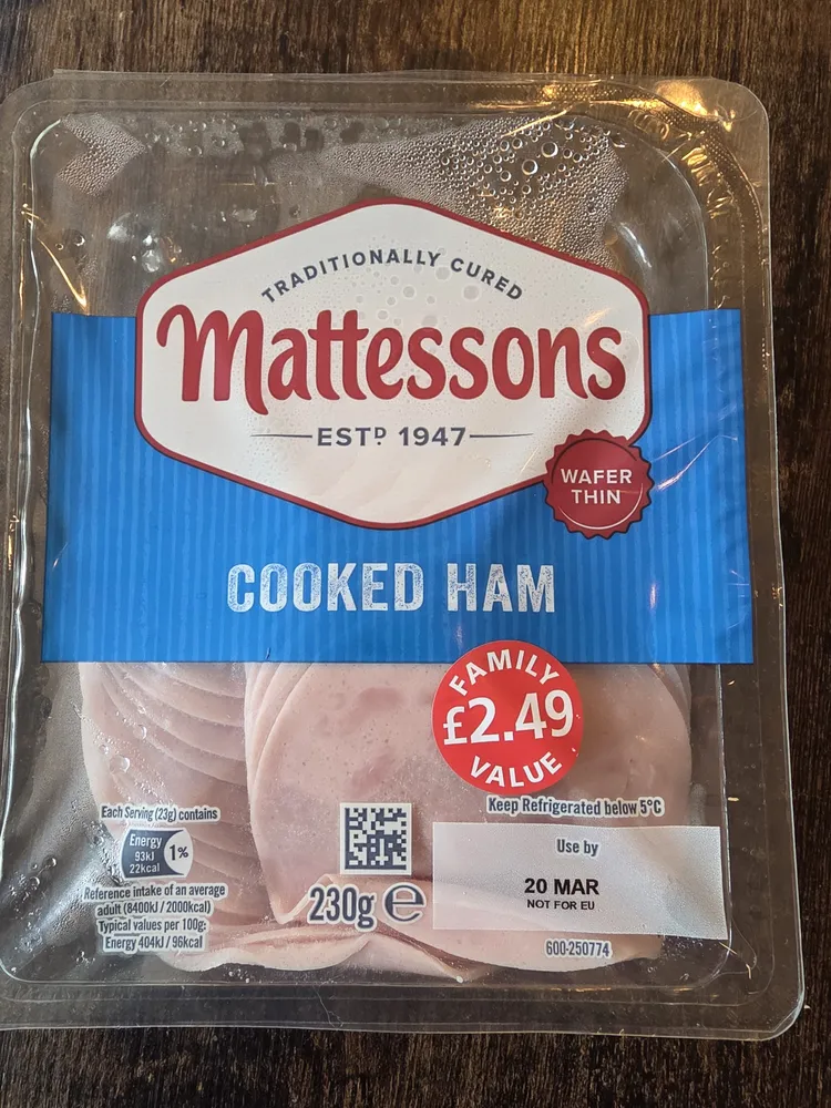 Cooked ham
