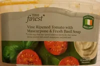 Vine ripened tomato wit mascrapone and fresh basil