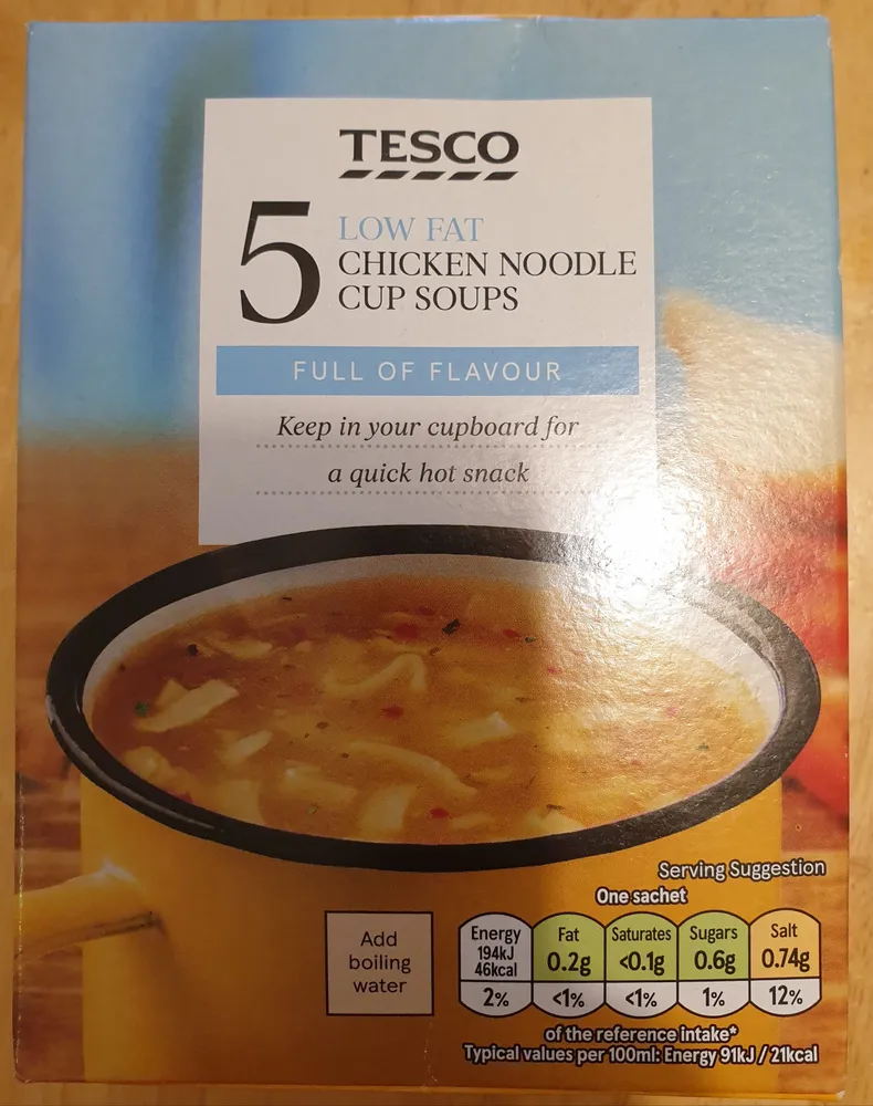 Vegetable soup in a mug