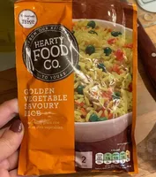 Golden vegetable savoury rice