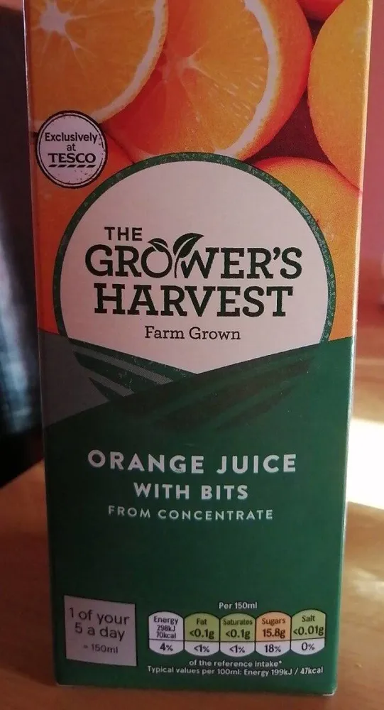 Orange Juice with bits