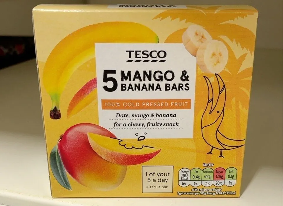 Mango and banana bar