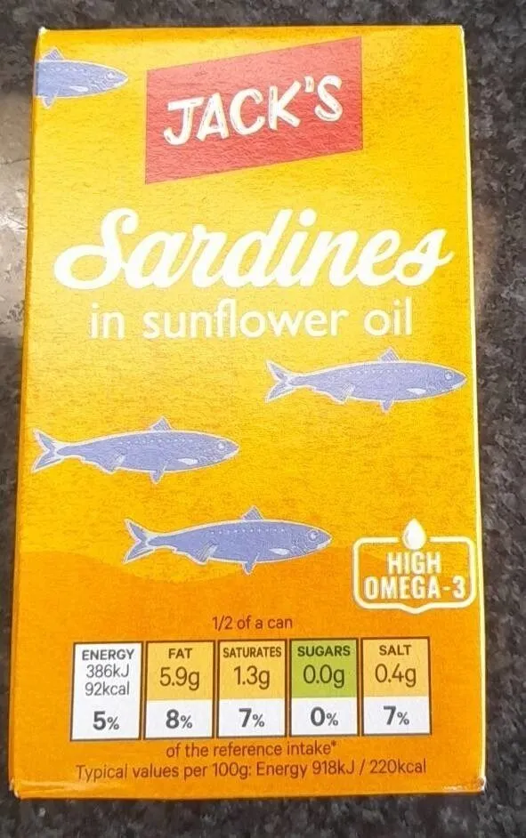 Sardines in sunflower oil