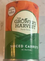 Sliced carrots in water