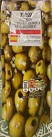 Pitted olives with basil & garlic