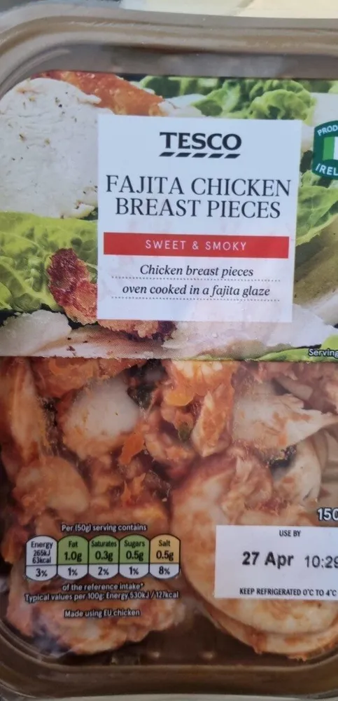 Fajita chicken breast pieces