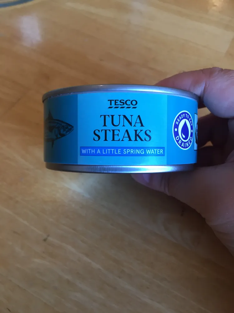 Tuna Steak with a little spring water