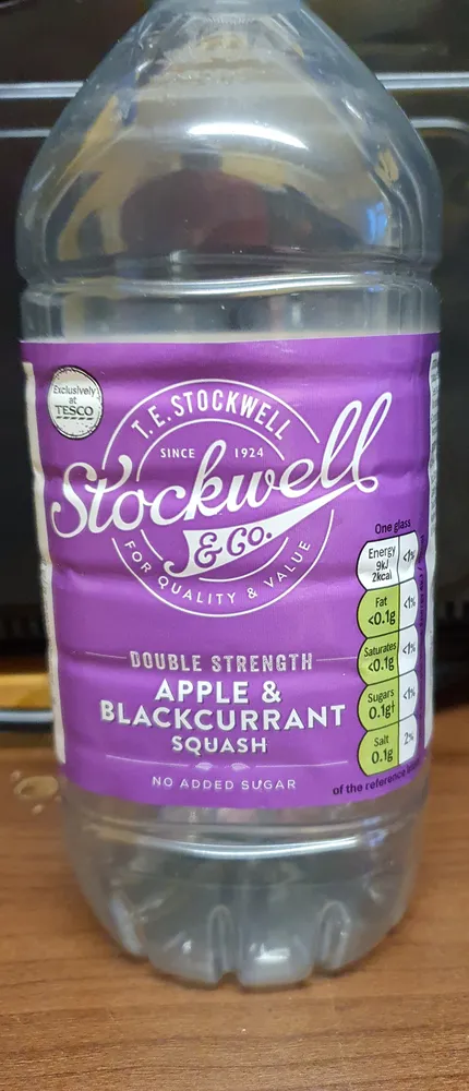 stockwell & co apple & Blackcurrant squash
