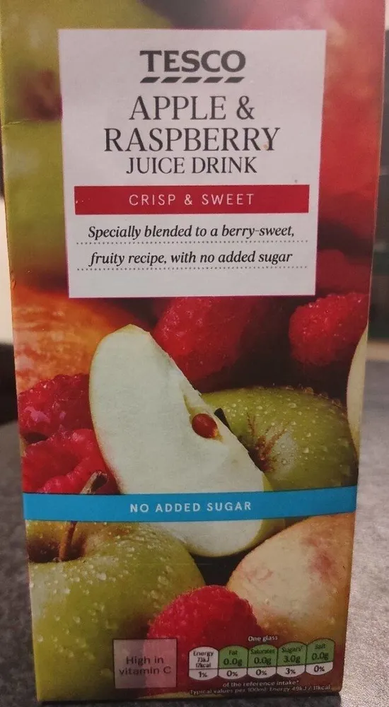 Apple and Raspberry Juice Drink