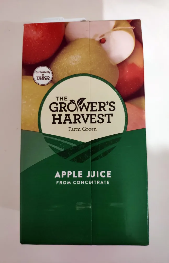 Apple juice from concentrate